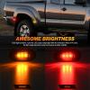 imageNilight 10 PCS Amber Red 38 Inch 6 LED Side Marker Front Rear Indicator Clearance Lamp for 12V Truck Trailer RV Cab Boat Bus LorrySmoked AmberRed SilveradoSierra 20012014
