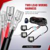 imageNilight 10014W LED Light Bar Wiring Harness Kit 14AWG Heavy Duty 12V 5Pin Rocker Laser On Off Waterproof Switch Power Relay Blade Fuse1 Lead 2 Years Warranty14AWG Wiring Harness 3 Leads