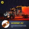 imageNilight 10Pcs 3 Led Trailer Light 39 Inch Front Rear Side Marker Lights Clearance Indicator Waterproof Sealed Surface Mounted Marker Light for RV Truck Trailer UTE UTV 12VAmber Red 10Pcs
