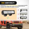 imageNilight 12 Inch LED Light Bar Cover 2 PCS Yellow Protective Covers Durable Polycarbonate Lens Waterproof Dustproof ScratchProof for DoubleRow Lights Off Road Driving Lighting