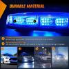 imageNilight 12 Inch Roof Top Strobe Lights 48LED Hazard Light Emergency Safety Warning LED Flashing Bar Magnetic Mount 12V 24V Cars Trucks Tractors Snow Plows Construction VehiclesBlue