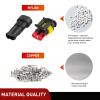 imageNilight 120PCS 1 Pin Electrical Connector Plug Male Female Terminal Wire Connectors Waterproof One Way Automotive Connect Set for Car Truck Motorcycle Marine Boat 20 Sets2Pin Connector 200Pcs