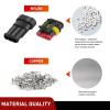 imageNilight 120PCS 1 Pin Electrical Connector Plug Male Female Terminal Wire Connectors Waterproof One Way Automotive Connect Set for Car Truck Motorcycle Marine Boat 20 Sets3Pin Connector 200Pcs
