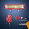 imageNilight 12Inch 300W LED Light Bar Spot Flood Amber White Strobe 6 Modes with Memory Function OffRoad Truck Car ATV SUV Cabin Boat with 16AWG Wiring Harness Kit1 Lead1PC White Light Red Shell  Wiring