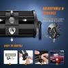 imageNilight 12Inch 300W LED Light Bar Spot Flood Amber White Strobe 6 Modes with Memory Function OffRoad Truck Car ATV SUV Cabin Boat with 16AWG Wiring Harness Kit1 Lead1PC Amber White 6 Modes Lights Wiring