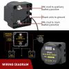 imageNilight 12V 140AMP Dual Battery Isolator Voltage Sensitive Relay Smart VSR Dual Battery Automatic Charger Relays Auto Disconnect Switch Waterproof for Truck Van RV ATV UTV Boat Can Am140 Amp wVoltmeter