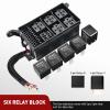 imageNilight 12V Fuse Relay Box 6 Relays 6 Slots ATC ATO Blade Fuse Holder 4Pin 5Pin Terminal 40A Relay Waterproof Block Kit Universal for Automotive Car Truck Camper Marine BoatFuse and Relay Block PreWired