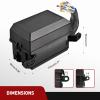 imageNilight 12V Fuse Relay Box 6 Relays 6 Slots ATC ATO Blade Fuse Holder 4Pin 5Pin Terminal 40A Relay Waterproof Block Kit Universal for Automotive Car Truck Camper Marine BoatFuse and Relay Block PreWired