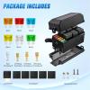 imageNilight 12V Fuse Relay Box 6 Relays 6 Slots ATC ATO Blade Fuse Holder 4Pin 5Pin Terminal 40A Relay Waterproof Block Kit Universal for Automotive Car Truck Camper Marine BoatFuse and Relay Block