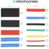imageNilight 130 Pcs 31 Heat Shrink Tubing Kit Dual Wall Adhesive Sleeve Tube Electrical Wire Cable Wrap Tube Assortment with Storage Case for DIY560Pcs 21 Heat Shrink Tubing