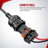 imageNilight 16AWG Heavy Duty Wiring Harness Kit  12V 5PIN Rocker Switch Relay Blade Fuse Socket Connector  Compatible with 9005 9006 9140 9145 HB3 H10 Fog Light BulbsH11 Fog Light Wiring Harness