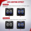 imageNilight 16AWG LED Light Bar Wiring Harness Kit 12V OnOff 2 Gang Rocker Switch Panel Power Relay Blade Fuse 5Pin Toggle Switches for Cars Boat ATV Trucks4 Leads2Gang Rocker Switch 16AWG Wiring Harness