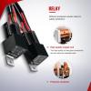 imageNilight 16AWG LED Light Bar Wiring Harness Kit 12V OnOff 2 Gang Rocker Switch Panel Power Relay Blade Fuse 5Pin Toggle Switches for Cars Boat ATV Trucks4 Leads2Gang Rocker Switch 16AWG Wiring Harness