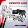 imageNilight 16AWG LED Light Bar Wiring Harness Kit 12V OnOff 3 Gang LED Pod Lights Rocker Switch Panel Power Relay Fuse 5Pin Toggle for Cars Boat ATV Trucks6 Leads4Gang Rocker Switch 16AWG Wiring Harness