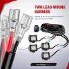 imageNilight 16AWG LED POD Lights Wiring Harness Kit LED Light Bar 12V 5Pin Rocker Switch Laser On Off Waterproof Toggle Switch Power Relay Blade Fuse2 Leads 2 Years Warranty BlackLED Pod Lights Wiring4 Leads