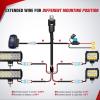 imageNilight 16AWG LED POD Lights Wiring Harness Kit LED Light Bar 12V 5Pin Rocker Switch Laser On Off Waterproof Toggle Switch Power Relay Blade Fuse2 Leads 2 Years Warranty BlackLED Pod Lights Wiring4 Leads