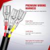 imageNilight 16AWG Wiring Harness Kit 1 Lead Specially Customized for 6 Modes Amber White Strobe Light Bar Off Road LED Work Light 12V On Off Switch Remember Function Reset Function2 LeadsWiring Harness