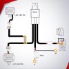 imageNilight 16AWG Wiring Harness Kit 1 Lead Specially Customized for 6 Modes Amber White Strobe Light Bar Off Road LED Work Light 12V On Off Switch Remember Function Reset Function2 Leads5PIN SwitchWiring Harness