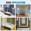 imageNilight 16quot Rise Threshold Ramp for Doorways 197quot Wide Low Profile Rubber Smooth Access Door Ramp for Doorway Curb Home Steps Bathroom16 Rise