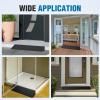 imageNilight 16quot Rise Threshold Ramp for Doorways 197quot Wide Low Profile Rubber Smooth Access Door Ramp for Doorway Curb Home Steps Bathroom2 Rise