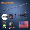 imageNilight 1PC 3FT Spiral RGB Led Whip Light wRGB ChasingDancing Lights RF Remote Control Lighted Antenna Whips for Canam ATV UTV RZR Polaris Dune Buggy 4 Wheeler Offroad Jeep TruckRGB