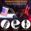 imageNilight 1PC 3FT Spiral RGB Led Whip Light wRGB ChasingDancing Lights RF Remote Control Lighted Antenna Whips for Canam ATV UTV RZR Polaris Dune Buggy 4 Wheeler Offroad Jeep TruckRGB