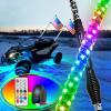 imageNilight 1PC 4FT Spiral RGB Led Whip Light with Spring Base Chasing Light RF Remote Control Lighted Antenna Whips for CanAm ATV UTV RZR Polaris Dune Buggy Offroad Truck 2 Years WarrantyRGB