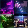imageNilight 1PC 4FT Spiral RGB Led Whip Light with Spring Base Chasing Light RF Remote Control Lighted Antenna Whips for CanAm ATV UTV RZR Polaris Dune Buggy Offroad Truck 2 Years WarrantyRGB