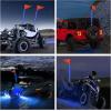 imageNilight 1PCS 4FT LED Whip Light with Aluminum Base Red Color Safety Warning Pole Lighted Antenna Whips for RZR Polaris Dune Buggy OffRoad Truck UTV ATV1PC Blue