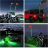 imageNilight 1PCS 4FT LED Whip Light with Aluminum Base Red Color Safety Warning Pole Lighted Antenna Whips for RZR Polaris Dune Buggy OffRoad Truck UTV ATV1PC Green