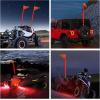 imageNilight 1PCS 4FT LED Whip Light with Aluminum Base Red Color Safety Warning Pole Lighted Antenna Whips for RZR Polaris Dune Buggy OffRoad Truck UTV ATV1PC Red