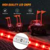 imageNilight 1PCS 4FT LED Whip Light with Aluminum Base Red Color Safety Warning Pole Lighted Antenna Whips for RZR Polaris Dune Buggy OffRoad Truck UTV ATV1PC Red