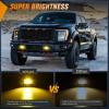 imageNilight 2 PCS 40W Flush Mount Amber LED Pods Flood Beam Work Offroad Fog Reverse Light Backup Driving Lights for Bumper Truck ATV UTV SUV Boat4 Inch 20W Amber Light