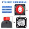 imageNilight 2 Pack Battery Switch 12V 24V 48V 275A OnOff Heavy Duty Battery Power Cut Master Switch Disconnect Isolator for Truck Vehicle Trailer RV Marine Boat Yacht2Pcs OnOff Switch 275A