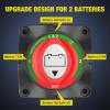 imageNilight 2 Pack Battery Switch 12V 24V 48V 275A OnOff Heavy Duty Battery Power Cut Master Switch Disconnect Isolator for Truck Vehicle Trailer RV Marine Boat Yacht12BothOff Switch 200A
