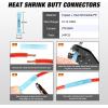 imageNilight 2 Pin DT Connectors 16AWG 6 Kits Male and Female Electrical Connector Waterproof Plug Play wHeat Shrink Butt Terminals for Automotive Cars Truck Motorcycle Marine Boats