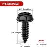 imageNilight 200PCS Car Retainer Clips 6mm 7mm 8mm 9mm 10mm Expansion Screws Replacement Kit Bumper Push Rivet Clips for GM Ford Toyota Honda Chrysler Nissan8Set License Plate Screw Kit