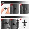 imageNilight 200PCS Car Retainer Clips 6mm 7mm 8mm 9mm 10mm Expansion Screws Replacement Kit Bumper Push Rivet Clips for GM Ford Toyota Honda Chrysler Nissan40 Clips 9mm
