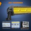 imageNilight 22Inch 480W LED Light Bar Spot Flood Amber White Strobe 6 Modes Memory Function Reset Function OffRoad Truck Car ATV SUV Cabin Boat with 16AWG Wiring Harness Kit1 LeadAmber 480W Light Bar