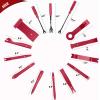 imageNilight 240PCS Bumper Retainer Clips Car Plastic Rivets Fasteners Remover Push Retainer Kit Door Trim Panel Clips for Toyota GM Ford Honda Acura Chrysler2 Years Warranty238 Clips Tools Red