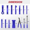 imageNilight 240PCS Bumper Retainer Clips Car Plastic Rivets Fasteners Remover Push Retainer Kit Door Trim Panel Clips for Toyota GM Ford Honda Acura Chrysler2 Years Warranty88 Clips Tools Blue