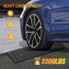 imageNilight 28quot Rise Curb Ramps Heavy Duty Rubber Driveway Threshold Shed Ramp for Sidewalk Cars Lawn Mower Wheelchairs Motorcycles 3300lbs Load Capacity16 Rise