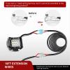 imageNilight 2PCS 16AWG 10Feet Wiring Harness Extension for 6Modes Amber White Light Bar Strobe Play and Plug 3Wires 2 Years WarrantyBlack14AWG 10FT 1Pc