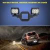 imageNilight 2PCS 18W Spot Driving Fog Light Off Road Led Lights Bar 2quot Tow Hitch Bracket with Wiring Harness Kit 2 Leads2Pcs Led Pods 2 tow hitch Wiring Harness