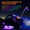 imageNilight 2PCS 2FT RGB LED Whip Light with Extra Stop Turn Reverse Lights Remote ampamp App Control DIY Chasing Patterns Safety Antenna Lighted Whips for ATV UTV Polaris RZR Canam5FT1PC