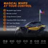 imageNilight 2PCS 4FT RGB LED Whip Light and 8 PCS Rock Lights Combo Remote ampamp App Control wDIY Chasing Patterns Stop Turn Reverse Safety Antenna Lighted Whips for ATV UTV5FT1PC
