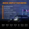 imageNilight 2PCS 4FT RGB LED Whip Light and 8 PCS Rock Lights Combo Remote ampamp App Control wDIY Chasing Patterns Stop Turn Reverse Safety Antenna Lighted Whips for ATV UTV2FT2PCS