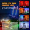 imageNilight 2PCS 4FT RGB LED Whip Light and 8 PCS Rock Lights Combo Remote ampamp App Control wDIY Chasing Patterns Stop Turn Reverse Safety Antenna Lighted Whips for ATV UTV3FT 2Pcs 8Pcs Rock Lights