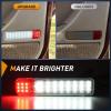 imageNilight 2PCS LED Interior Door Panel Light Courtesy Warning Lights Aqua Beam Plug and Play for Toyota Avalon Sienna Venza Camry Prius 4Runner Lexus IS ES GS LS RX GX LXRedWhite 4PCS