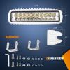 imageNilight 2PCS Led Pods 6 Inch 60W Spot Light Bar 3000LM Driving Fog Off Road Lights 12V24V for Trucks Jeep UTV ATV Marine Boat Golf Cart TrailerWhite Shell White Lights